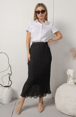 Юбка AMORI 3127 черный в точку