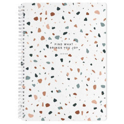 Тетрадь общая А4 96л.клетка,спир,Be Smart,Terrazzo,N3694 фото 2