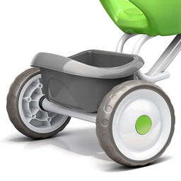 Велосипед трехколесный Rocket, колеса EVA 9"/7", цвет белый/зеленый