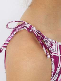 CRB wear/CSJG 63784-44-400 Сарафан для девочки,фиолетовый/Ex.Cherubino  фото 4