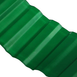 Лента бордюрная, 15 см × 9 м, гофра, зелёная
