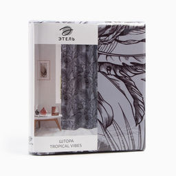 Штора блэкаут портьерная «Этель» Tropical vibes, 145×260 см