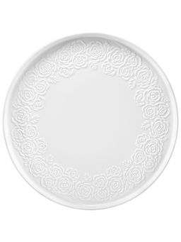 Блюдо-поднос 21*21*1,8 см "Розы" с бортиком, фарфор