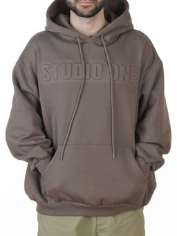 2811 KHAKI Худи унисекс мужское (95% хлопок, 5% спандекс)