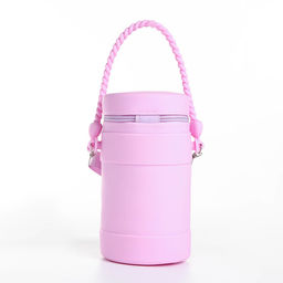 Сумка детская на молнии, наклейки МИКС, цвет сиреневый - Simaland фото 3