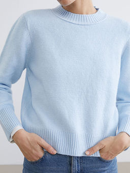 Bisiklet Yaka Kad?n Triko Kazak