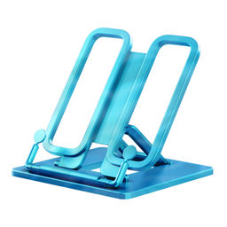 Цена за 1 шт. Подставка для книг пластиковая ErichKrause Base, Ice Metallic, голубой