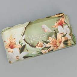 Цена за 5 шт. Коробка для печенья, кондитерская упаковка с PVC крышкой, «Лучшему учителю», 21 х 10.5 х 3 см