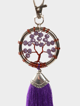 Брелок ловец снов «Древо жизни», 19 см, фиолетовый