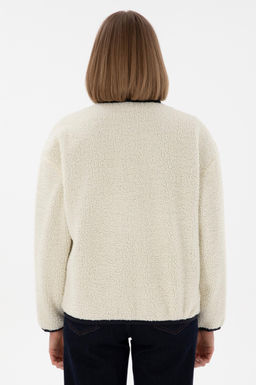Kad_n Krem Sweatshirt Sepette S_rpriz _ndirim - U.s. polo assn фото 5