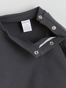 Bisiklet Yaka Erkek Bebek Sweatshirt