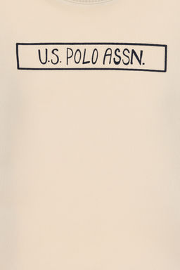 Свитшот для мальчика U.S. Polo Assn кремовый  фото 8