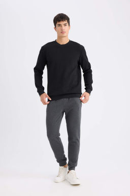 Slim Fit Dar Kesim Jogger Esofman Alt? Basic Duz Pike Beli Bagc?kl? Lastikli Paca Cepli - Defacto фото 2