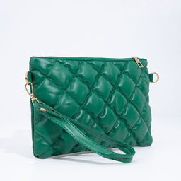 Сумка-клатч на молнии, цвет зелёный - Simaland фото 3