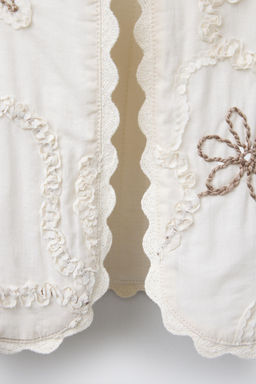 EMBROIDERED FLORAL WAISTCOAT - Zara фото 4
