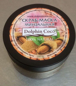 НОВИНКА! СКРАБ - МАСКА  МИНДАЛЬНАЯ (160 гр) - Dolphin coco фото 3