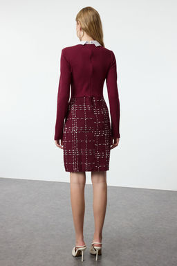 TRENDYOLMILLA Siyah Tuvit Dokuma Elbise TWOAW21EL0454  фото 5