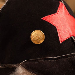 Шапка для бани из овчины Будёновка скорняжный шов, коричневый - Simaland фото 4