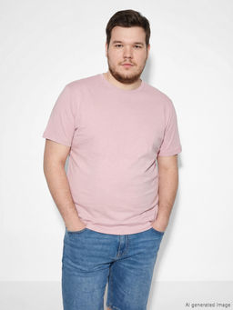 Bisiklet Yaka Penye Erkek Ti??rt