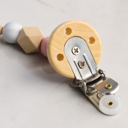 Подарочный набор Держатель для соски и прорезыватель, розовый, Крошка Я  фото 5