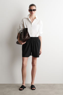 RUCHED-WAIST SHORTS - H&m фото 2