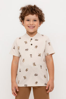 КР 302706-1/бежевый,сафари к544 фуфайка (футболка) для мал - Crockid фото 2