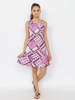 CRB wear/CSJG 63784-44-400 Сарафан для девочки,фиолетовый/Ex.Cherubino