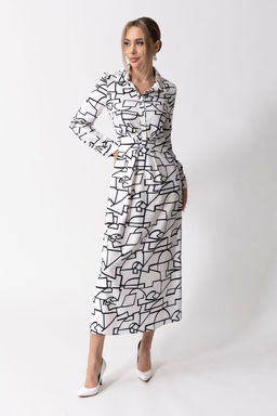 Платье Golden Valley 44085 бело-черный