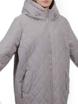 F-806 GRAY BEIGE Куртка демисезонная женская (100 гр. холлофайбер) - Fashion фото 2