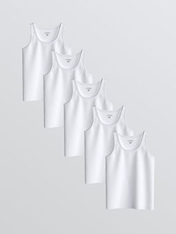 Bisiklet Yaka Erkek ?ocuk Atlet 5li