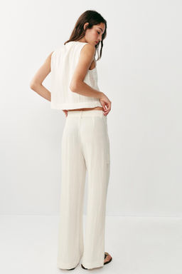 PANTAL?N ENTREDOSES LATERALES / Crudo - Zara фото 4