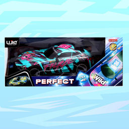 Машинка на пульте управления Perfect, световые эффекты, работает от батареек, цвет бирюзовый - Simaland фото 10