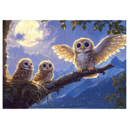 ФРЕЯ Пазл 80 элемент. PZL-80/16 Совята учатся летать