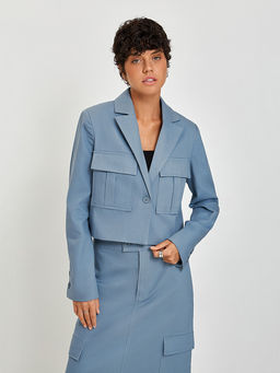10200130366 Жакет жен. Veneto_jacket серо-голубой