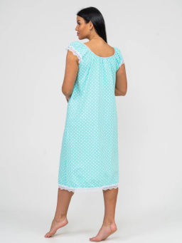Ночная сорочка женская, цвет бирюзовый