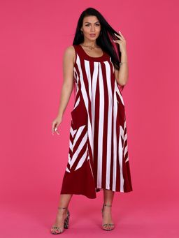 СФ-490 ЖЕНСКИЙ САРАФАН (Бордовый) - А-дина фото 2