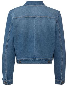 Короткая женская джинсовая куртка ESMARA  фото 3