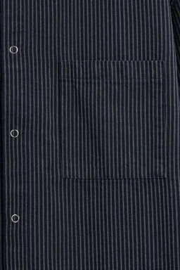 STRIPED DENIM SHIRT - Zara фото 9