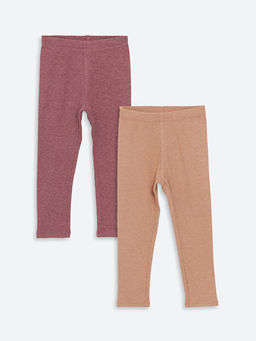 Beli Lastikli Basic K?z Bebek Tayt 2li