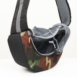 Слинг - переноска для животных, 45 х 11 х 24 см, камуфляж - Пижон фото 6