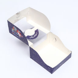 Цена за 5 шт. Коробка под бенто-торт с окном Новогодняя ночь, 14 х 14 х 8 см - Simaland фото 9