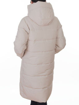 2365 BEIGE Пальто зимнее женское (200 гр. холлофайбер)