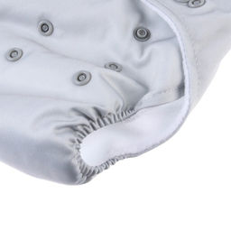 Многоразовый подгузник, флис, цвет светло серый - Крошка я фото 5