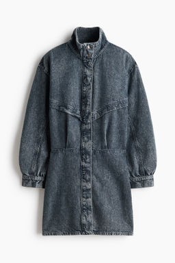 Vestido denim con botonadura frontal