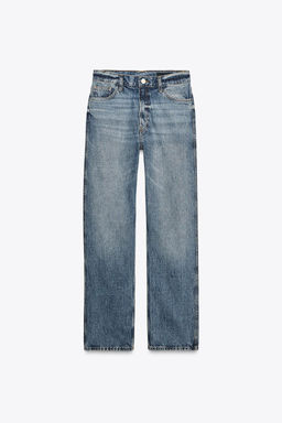 ZW COLLECTION STRAIGHT HIGH-WAIST JEANS - Zara фото 10