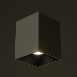 Светильник «Кубик» LED 4000К 10 Вт DIM220 белый черный 7.5×7.5×9.5 см