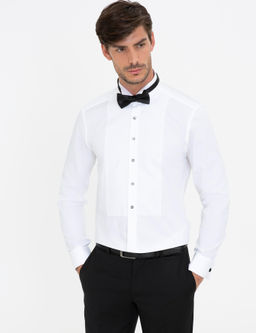 Beyaz Slim Fit Smokin G_mlek