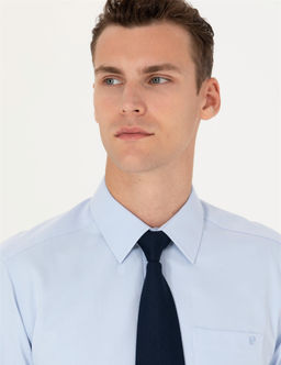 A__k Mavi Regular Fit Uzun Kollu Basic G_mlek
