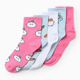 Носки женские KAFTAN Самой милой, набор 5 пар, размер 35-38