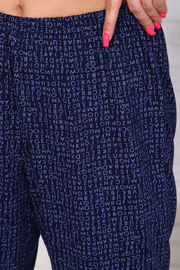 Костюм с бриджами, синий (909-1)